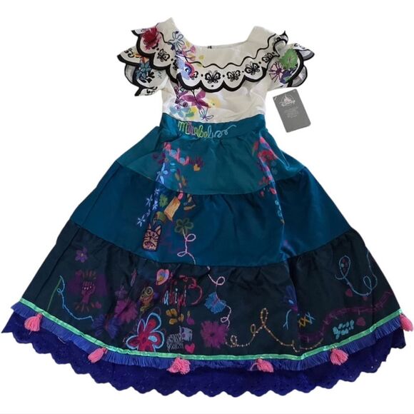 Disney Store Encanto Kids' Mirabel Madrigal Costume Deluxe Dress 7/8 Girls NWT - Picture 1 of 15